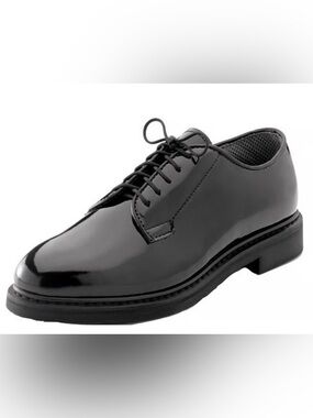 Rothco Black Unisex Shiny Oxford Dress Shoe Men’s Size 9.5W Women’s Size 11.5W